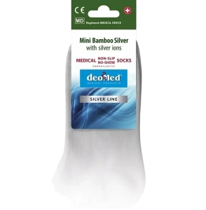 Skarpety JJW deoMed Mini Bamboo Silver Non-Slip